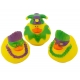 Rubber duck mini Carnaval Mardi Gras (per 3)  Mini ducks