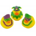 Rubber duck mini Carnaval Mardi Gras  (per 3)