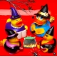 Rubber duck magician / witch DR Purple  More ducks