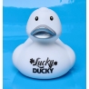 DUCKY TALK   LUCKY duck white