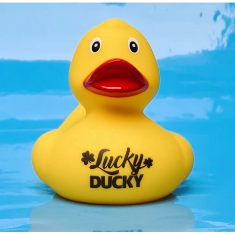 DUCKY TALK  LUCKY duck gelb  Enten mit tekst