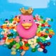 Rubber Duck crown pink LILALU  Lilalu