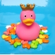 Rubber Duck crown pink LILALU  Lilalu