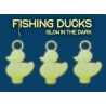 Funfair duck big GLOW IN THE DARK (per 3) with fishing rod
