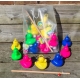 DUCKYbag 16 grote kermis eendjes & 1 hengel 45 cm  Kermiseenden