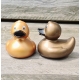 Gummi-ente Bronze 8 cm B  Gold