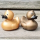 Gummi-ente Bronze 8 cm B  Gold