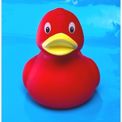 Gummi-ente Rot 8 cm B  Übrige farben