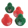 Rubber duck mini Christmas Candy Cane (per 4)