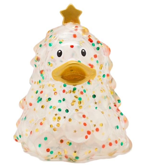 Badeend Kerstboom glitter kleur LILALU