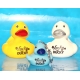 DUCKY TALK LUCKY duck geel  Eendjes met tekst