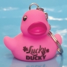 DUCKY TALK Lucky Ducky keychain pink