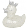 Badeend Glitter Kroon Zilver LILALU