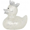 Rubber duck Glitter Crown Silver LILALU