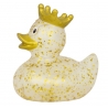 Gummi-ente Glitzer Krone Gold LILALU