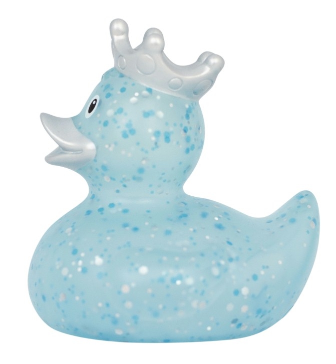 Rubber duck Glitter Crown Blue LILALU