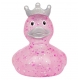 Gummi-ente Glitzer Krone Rosa LILALU  Lilalu