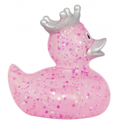 Gummi-ente Glitzer Krone Rosa LILALU  Lilalu