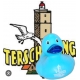 DUCKY TALK I LOVE Terschelling blue  Ducks with text