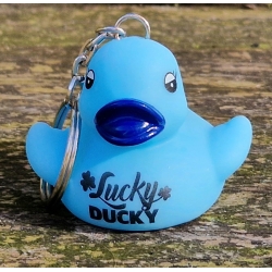 DUCKY TALK Lucky Ducky Schlüsselhanger Blau  Schlüsselringen