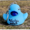 DUCKY TALK Lucky Ducky sleutelhanger blauw