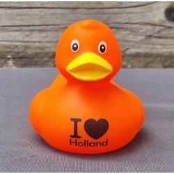 DUCKY TALK I LOVE Holland Orange  Enten mit tekst