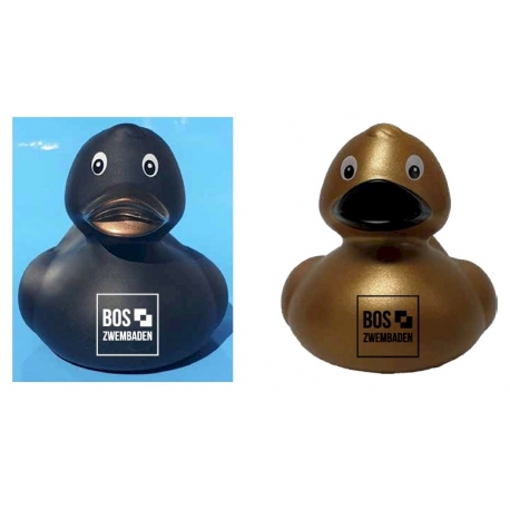 Gummi-ente gold 8 cm B  Weiß