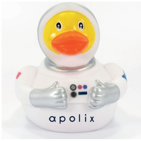 Gummi ente Astronaut LUXY  Weiß