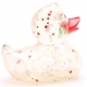 Badeend Kerst Glitter rode snavel D  Kerst