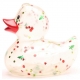 Badeend Kerst Glitter rode snavel D  Kerst