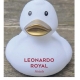 LEONARDO badeend 28 wit/ gouden & 72 gouden  Weiß