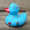 Rubber duck DUTCH DUCKY Tulip blue 8 cm