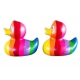Gummiente Regenbogen ET  Mehrere enten