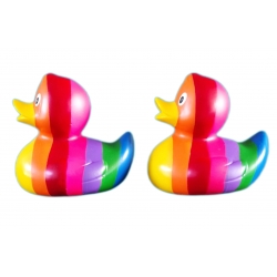 Gummiente Regenbogen ET  Mehrere enten