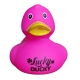 DUCKY TALK LUCKY DUCKY fluor roze  Eendjes met tekst