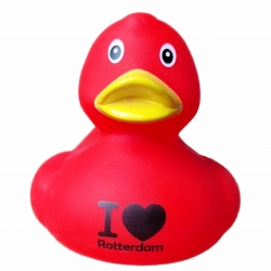 DUCKY TALK I LOVE Rotterdam Rot  Enten mit tekst