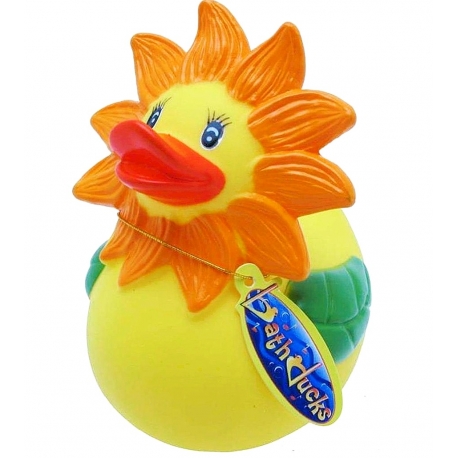 Zonnebloem badeend LUXY  Luxy eendjes