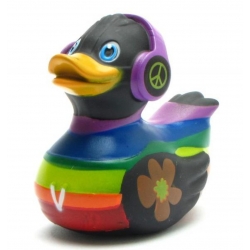 Love is Love Gummiente Ducklin Schwarz  Mehrere enten
