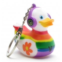 Love is Love Schlüsselanhänger Ducklin Weiß  Schlüsselringen