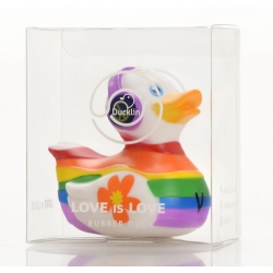 Love is Love Gummiente Ducklin Weiß  Mehrere enten