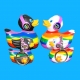 Love is Love Badeend Ducklin Wit  Overige eendjes