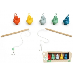 Set of 5 fairground ducks ECO with 2 rods  Funfairducks