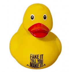 DUCKY TALK FAKE IT TILL YOU MAKE IT  Eendjes met tekst