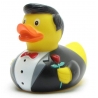 Badeend Bruidegom / Gentleman met roos