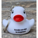 DUCKY TALK Eendje om niet te vergeten Schlüsselhanger Weiß