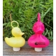 kermis eend hengel spel GROOT roze  Kermiseenden