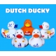 Rubber duck DUTCH DUCKY Orange 8 cm B  Dutch Ducky