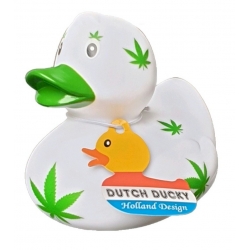 Badeend DUTCH DUCKY Cannabis /wiet 8 cm  Dutch Ducky