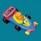 Race rubber duck Formule1 with name Max verstappen  Duck with your Text
