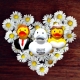 DUCKY TALK HAPPY Wedding Day DUCK  Eendjes met tekst
